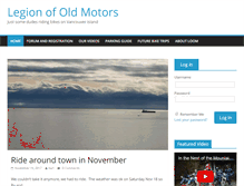 Tablet Screenshot of legionofoldmotors.com